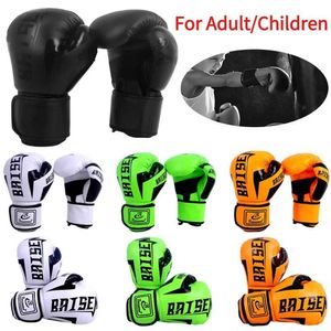 Équipement de protection 1 paire de gants de formation professionnelle pour adultes Gants de boxe Pu Elastic Gants de boxe Childrens Muay Thai Sanda Gants de combat 240424