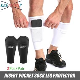 Équipement de protection 1 paire de manchons de compression pour mollets avec protège-tibias, attelles de poche pour jambes, support idéal pour soulager les crampes en cours d'exécution 230923