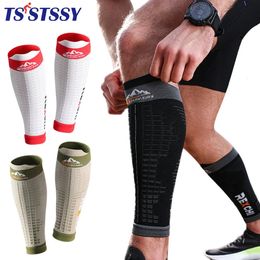 Beschermende uitrusting 1 paar kuitcompressiemouwen heren dames sokken brace spierpijnverlichting voor hardlopen marathon wandelen voetbal 231005