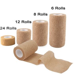 Beschermende uitrusting 24/12/8/6 rollen Sport Hansaplast Sterke elastische sporttape Zelfklevende zelfklevende tape Samenhangende verbandtapes 230919