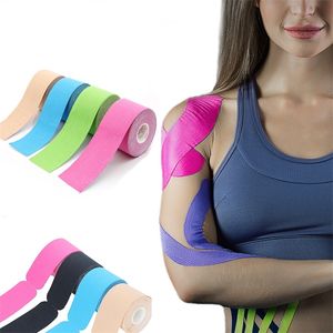 Équipement de protection 5 Taille Kinésiologie Bande Muscle Bandage Sport Coton Élastique Adhésif Blessure Au Genou Soulagement De La Douleur Autocollants 221116