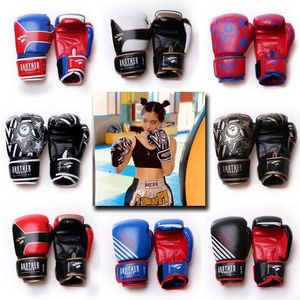 Beschermende uitrusting Volwassen Sparring Bokshandschoenen voor kinderen PU-leer Heren en dames Gratis sparringtraining Thaise zandzakbokshandschoenen HKD231123