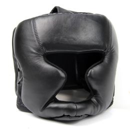 Beschermende uitrusting Zwart Good Good Headdear Head Guard Training Helm Kick Boxing Protection 230103