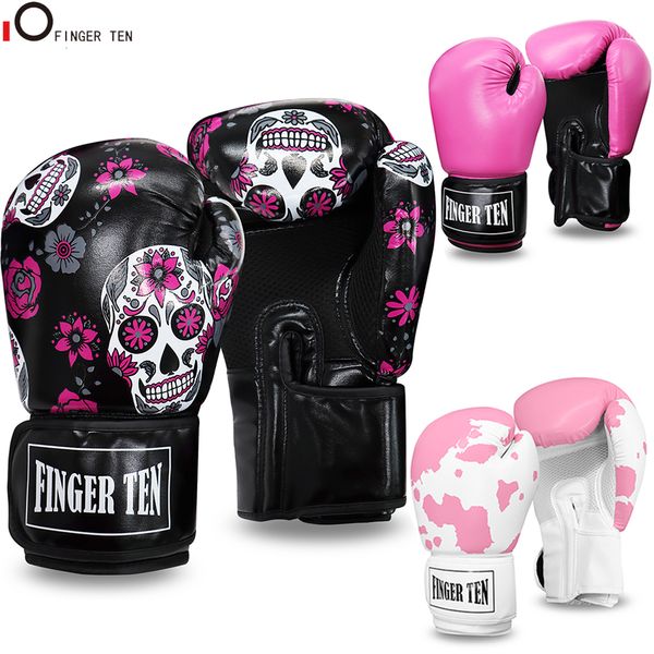 Equipo de protección Guantes de boxeo Adulto Kickboxing MMA Sanda Entrenamiento Ejercicio Cuero Deportes Protección Mitones Gota 230713