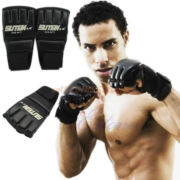Gants de boxe de vitesses de protection sacs de boxe Half manched sports cool mma muay thai Training # h030 # 240424