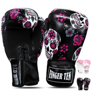 Gants de boxe de protection Boxing Femme Boxing Toekwondo MMA Formation 1 paire Sac de boxe Gants lourds 8 10 12 14 oz 240424
