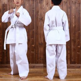 Équipement de protection Respirant Karaté Uniforme Taekwondo Avec Ceinture Ceinture Élastique Pour Enfant Sport Formation Fitness Gym Vêtements 230505