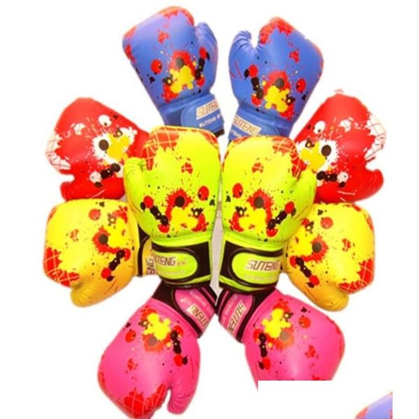 Equipo de protección Colorf Baby Girls Boys Niños Guantes de boxeo Strike Sanda Karate Fight K3551556 Drop Delivery Deportes al aire libre Fitne Otytx