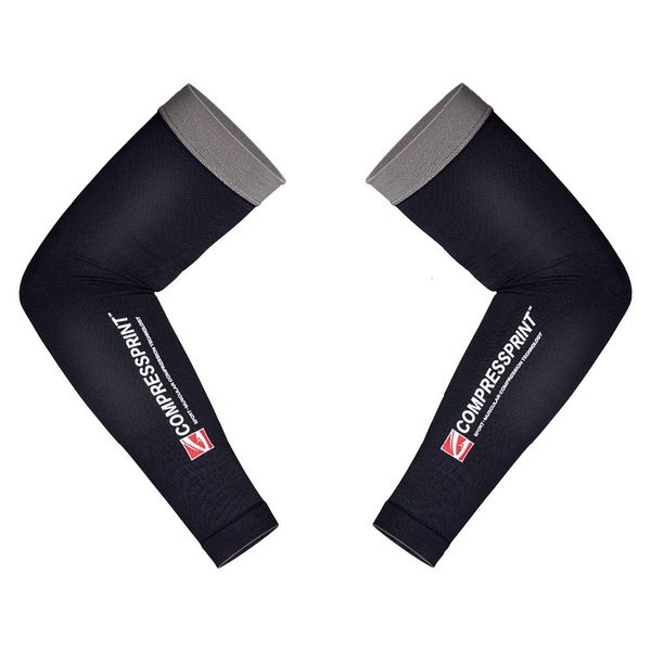 Equipo de protección Compressprint Ciclismo Calentadores de brazo Protección UV Correr Armwarmer Bicicleta Escalada Mangas Hombres Mujeres Montar bicicleta al aire libre 230629