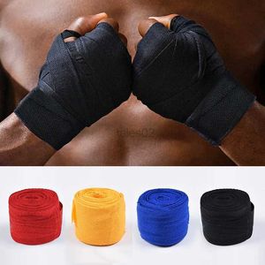 Équipement de protection Bandage de boxe en coton Bandages de poignet Combat Protect Boxe Sport Kickboxing Muay Thai Handbands Gants de compétition d'entraînement yq240318