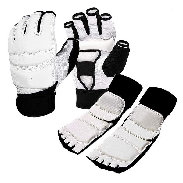 Équipement de protection Dobok Taekwondo Gants MMA WTF Adulte Enfants Main Pied Protecteur Demi Doigt Gants De Boxe Judo Accesorios Karaté Uniforme 230607