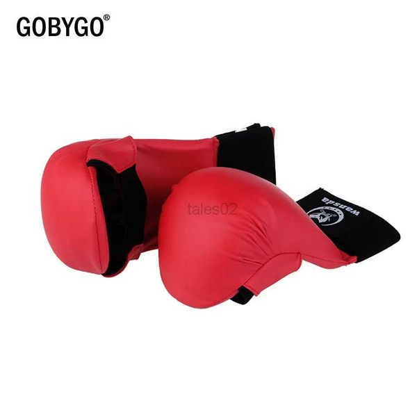 Équipement de protection GOBYGO cuir combat Fitness gants de boxe demi doigt gants femmes hommes enfants karaté MMA gants de boxe yq240318