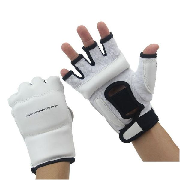 Guantes de boxeo de equipo de protección Guiones de boxeo Mitts Sanda Karate Sandbag Taekwondo Protector Edad 3-12 Drop de entrega Deportes al aire libre Fitn Dhvdi