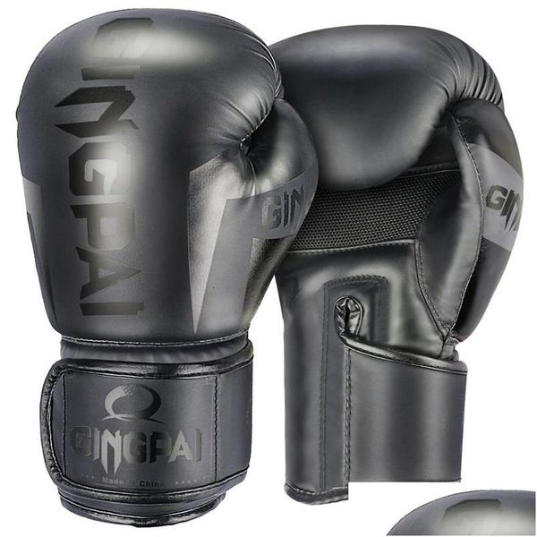 Equipo de protección Kick Boxing Guantes para Adt Hombres Mujeres Pu Karate Muay Thai Guantes De Boxeo Fight Mma Sanda Training Adts Equipo para niños DHX8L