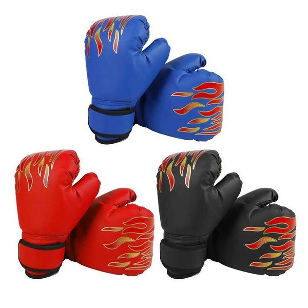 Equipo de protección Guantes de boxeo para niños Saco de boxeo Guantes de entrenamiento Cuero de PU transpirable Relleno de EVA Guante de kickboxing Muay Thai para edades de 3 a 9 años HKD231123