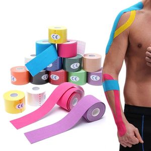 Beschermende tandwiel Kinesiology Tape Athletic Recovery Elastic Kneepad Muscle Pain Relief Knie Pads ondersteuning voor Gym Fitness Bandage 230524