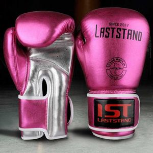 Beschermende uitrusting LASTSTAND 8-12 OZ Groothandel Muay Thai Microfiber lederen bokshandschoenen Volwassen Dames Heren MMA Gymtraining Bokshandschoenen Uitrusting yq240318