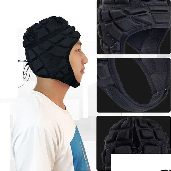 Equipo de protección para hombre Deporte Rugby Fútbol Portero Casco Head Guard Headguard Adt Fútbol Sombrero de seguridad para visera infantil 230613 Drop de Dhrxi