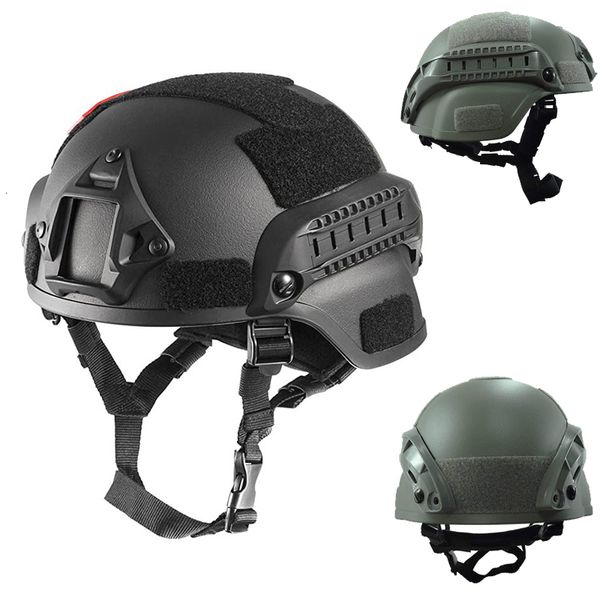 Equipo de protección Militar Airsoft Casco Ejército táctico MICH 2000 Casco Equipo Exterior Ligero RÁPIDO Paintball CS SWAT Equitación Equipo de protección 230530 230530