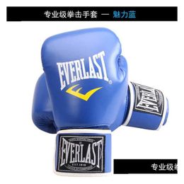 Équipement de protection Nouveaux gants de boxe Hommes Femmes Sandbag Combat Professionnel Sanda Pu Enfants Adt Formation Spécial Drop Livraison Sports Dhlsf