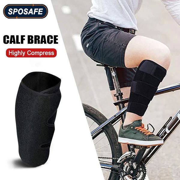 Équipement de protection Sports Calf Compression Support Wrap Strap Réglable Leg Brace Sleeve pour soulager la douleur Entorse Tennis Shin Blessure 231005