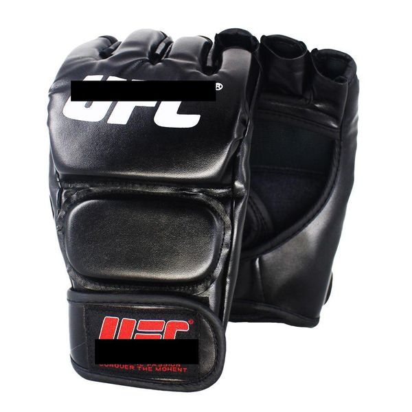 Equipo de protección Suotf Black Fighting Mma Boxeo Deportes Guantes de cuero Tiger Muay Thai Fight Box Sanda Glove Pads T191226 Drop Delivery Dhpme