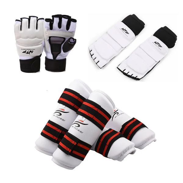 Schutzausrüstung Taekwondo-Handschuhe Karate Sparring-Ausrüstung Hand Beinschutz-Set Schienbeinschutz Kniewärmer Frauen Palm Boxen Fußschuhe MMA Erwachsene Kinder 231122