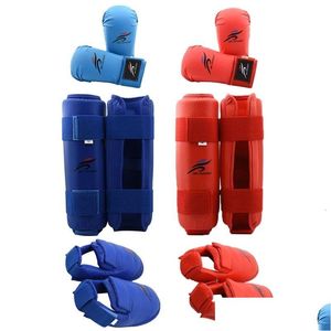 Gear de protection Taekwondo Karate Boxing Joug à main Pied Protecteur Set Sparring Guard Bands Gants Sports MMA Kids Adts Equipment D Dhuaf