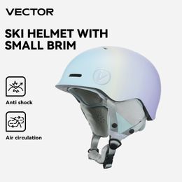 Équipement de protection VECTOR Casque de ski Sécurité Intégralement Moulé Snowboard Moto AmovibleSki Neige Mari Hommes Femmes Enfant Enfants 230801