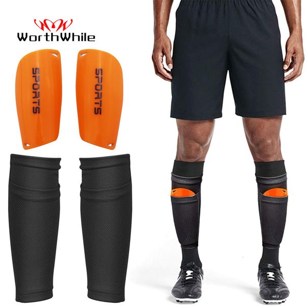 Équipement de protection WorthWhile 1 paire Football Football Shin Guard Ados Chaussettes Pads Professional Shields Legging Shinguards Sleeves 230721