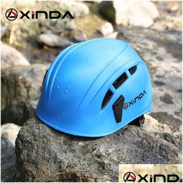 Équipement de protection Xinda Casque d'escalade en plein air Spéléologie Équipement de sauvetage en montagne pour étendre la sécurité des travaux de spéléologie 230418Tazp92Ni Dhpyn