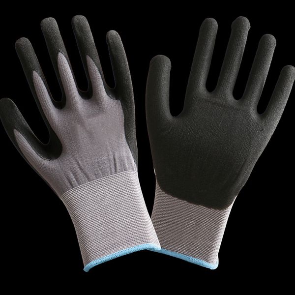 Guantes de protección impregnados de látex, espuma de nailon, espesados, resistentes al desgaste, antideslizantes, adhesivos protectores, guantes de trabajo, lote