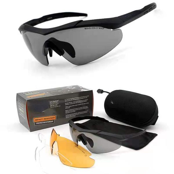 Lunettes de protection, lunettes de tir antidéflagrantes, lunettes de cyclisme, lunettes de ventilateur militaire résistantes aux chocs 52058