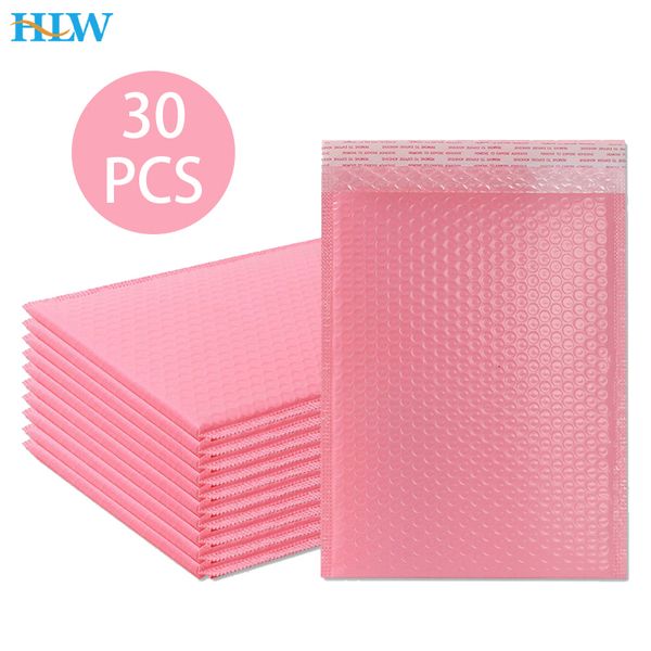 Emballage de protection 30pcs Bubble Mailers Rose Poly Mailer Auto Seal Enveloppes Rembourrées Sacs Cadeaux Enveloppe BlackGreen Pour Livre 230706