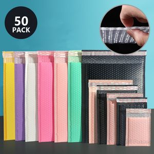 Embalaje protector 50 piezas Bolsas para empacar Productos Paquete de entrega Bubble Mailer Suministros para pequeñas empresas Mailers Envelope Mailing 230808