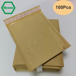 Emballage de protection Hysen 100 pièces enveloppe à bulles sacs en papier Kraft enveloppes antichoc sac d'expédition rembourré pour 230706