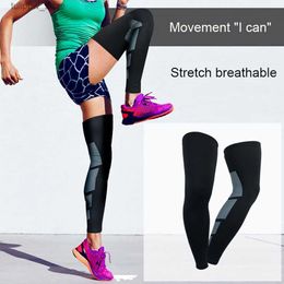 Mangas protectoras Calentadores de piernas BraceTop 1 par Calcetines largos de compresión Hombres Mujeres Rodilla Fitness Pad Soporte antideslizante Medias de muslo 230725 L240312