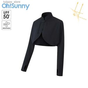 Ohsunny nouveaux manchons de bras anti-UV protection solaire bras couverture protection solaire à manches longues avec gants à main en plein air cool course cyclisme L240312