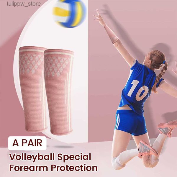 Manchons de protection Manchons de bras de volley-ball Bracelets de sport Protecteur Avant-bras Manchon de compression Bande de main Sweat Support de poignet Brace Wrap Guard L240312