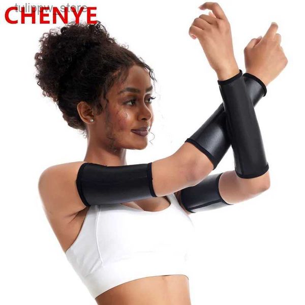 Manches de protection Femme Faux Cuir Bras Manches Compression Manches Femmes Corps Shaper Petits Gants Exercices Biceps Tondeuses Shapewear Ensembles L240313