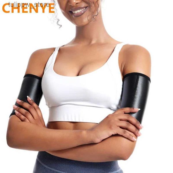 Manches de protection Femmes Petits Gants Exercices Biceps Tondeuses Shapewear Ensembles Femme Body Shaper Faux Cuir Bras Manches Compression Manches L240312