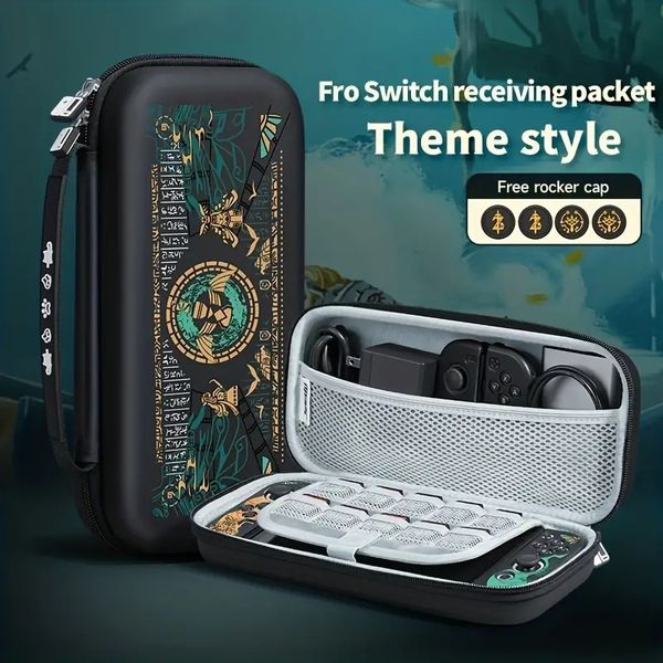 Sac de rangement de protection pour Nintendo Switch, sac de transport portable, sac à main à coque dure de grande capacité, version à autonomie de la batterie, accessoires de console de jeu,