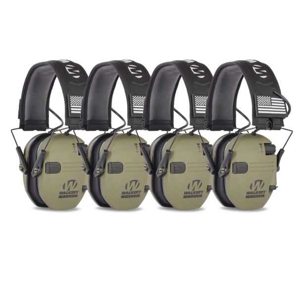 Protecteur 4PCS Shooting Electronic Earmuff Impact Sport Antitinise Ear Protecteur Amplification sono