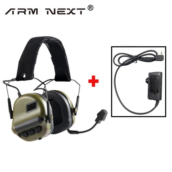 Protector Arm Next tactical Headset Kenwood PTT Adaptateur Un ensemble pour la communication militaire Protection auditive Amélioration du bruit