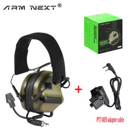 Protecteur Arm Pro prochain casque tactique PTT Adaptateur Ensemble adapté à Baofeng Radio Communication Shooting Noise Claimance