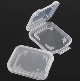 Protector Box Holder Plastic transparante mini voor SD SDHC TF MS Memory Card Storage Case Box Bag B0801