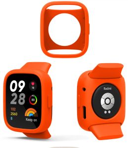 Caso protector para Xiaomi Redmi Watch 3 Cubierta protectora resistente a la rotura de silicona blando a prueba de choque lite para Redmi Watch3