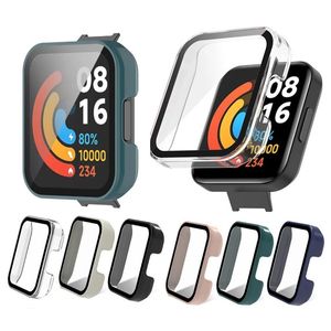 Protector Case +Glass Screen Protector For Xiaomi Redmi Watch 2 Lite Silicone Cover Watchband Bracelet for Mi Watch2 Lite