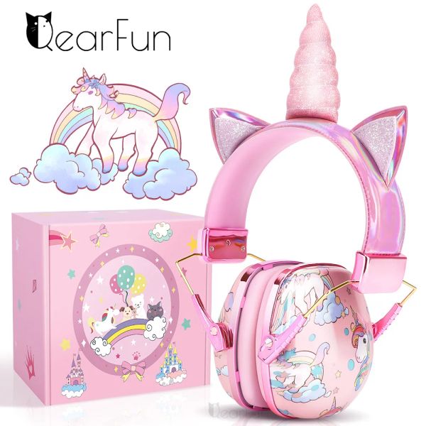 Protecteur Migne Unicorn Kids Protection de l'oreille Muffs Baby Safety Anti Noise Childre