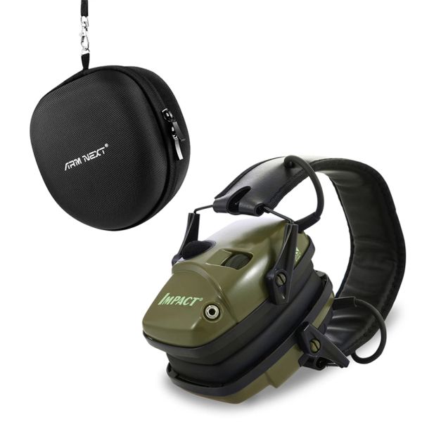 Protecteur Hot Set!Electronique tactique Earmouff Outdoor Sports Antitinise Headset Impact avec un cas difficile de haute qualité